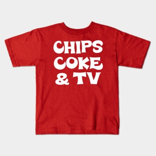 Chips, Coke & TV #2 Kids T-Shirt